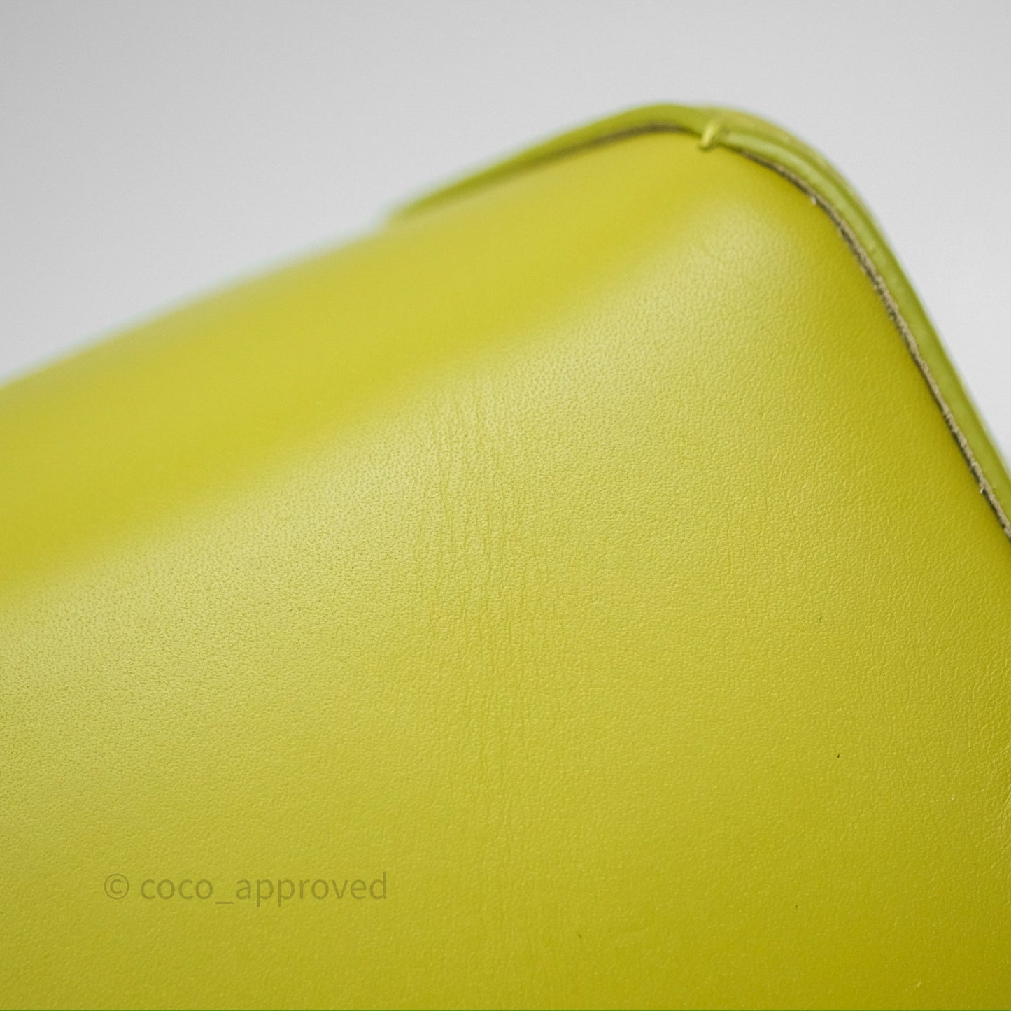 Loewe Mini Puzzle Edge Bag in Lime Smooth Calfskin