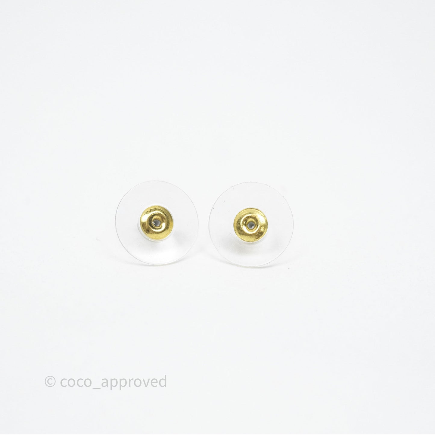 Chanel Double Crystal CC Earrings Silver & Gold Tone 21A