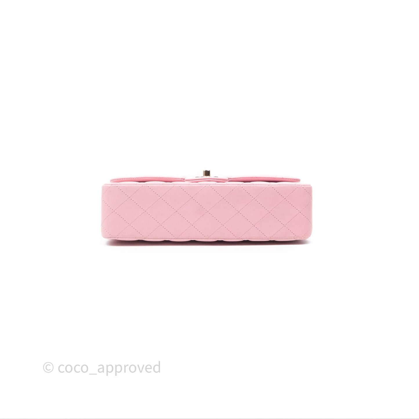 Chanel Classic M/L Medium Flap Quilted Pink Lambskin Gold Hardware