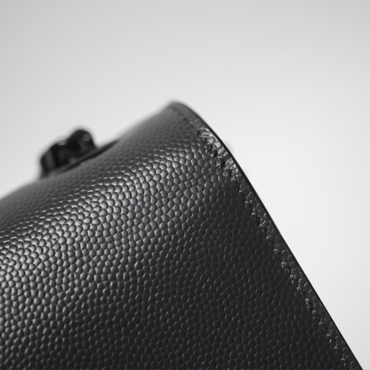 Saint Laurent Kate Medium Grained Leather Shoulder Bag So Black