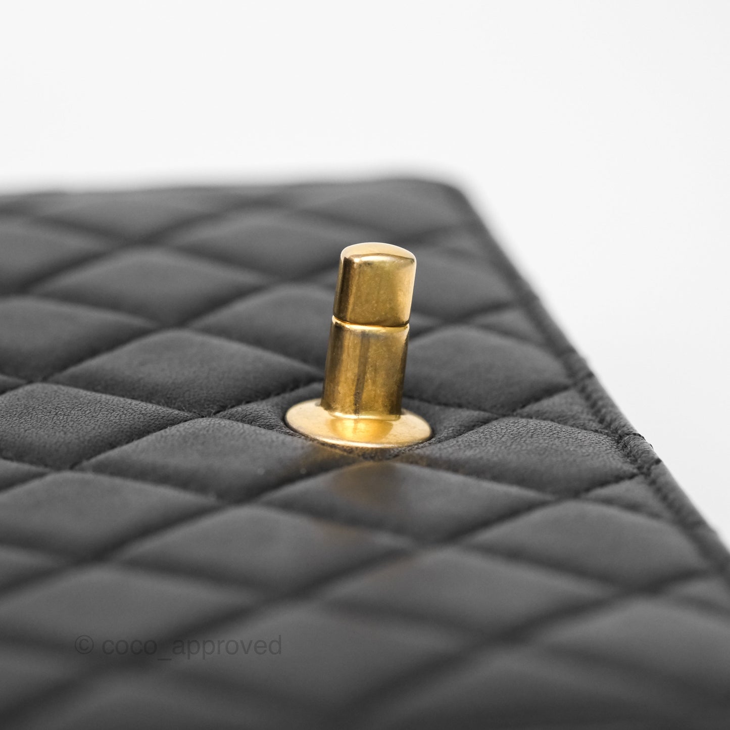 Chanel Small Chic Pearls Flap Quilted Black Goatskin Aged Gold Hardware
