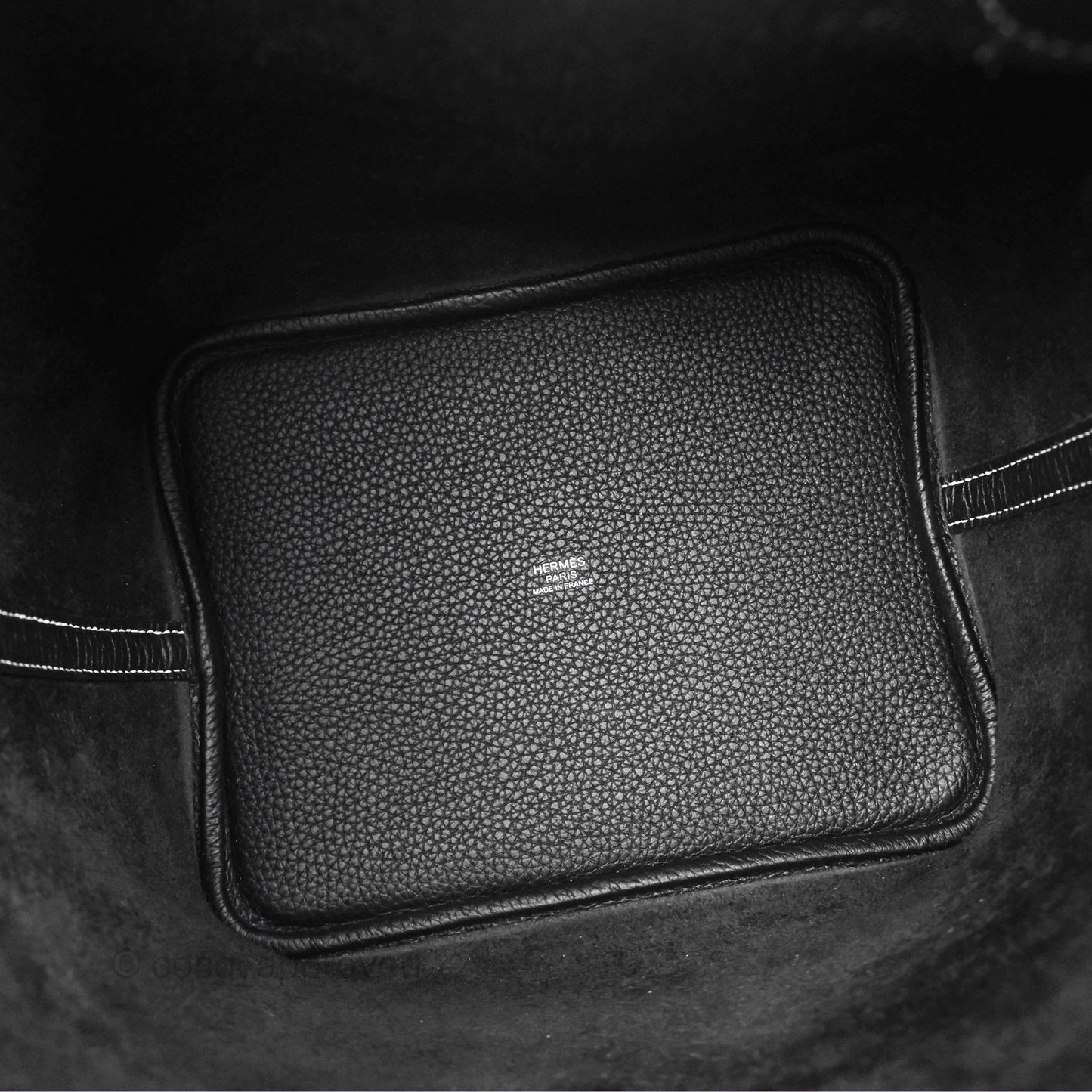 Hermès Picotin 22 Stitch Black Clemence Palladium Hardware