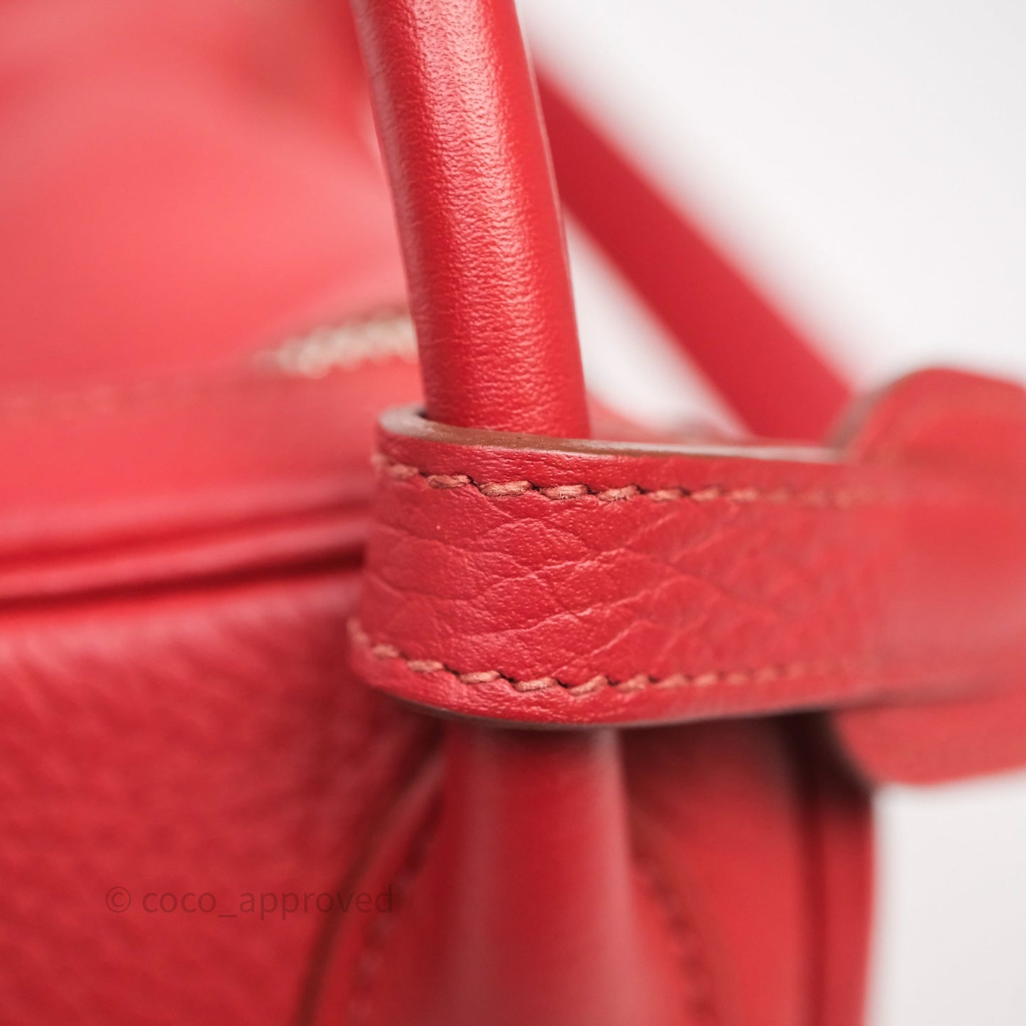 Hermès Lindy 30 Rouge Garance 54 Clemence Palladium Hardware