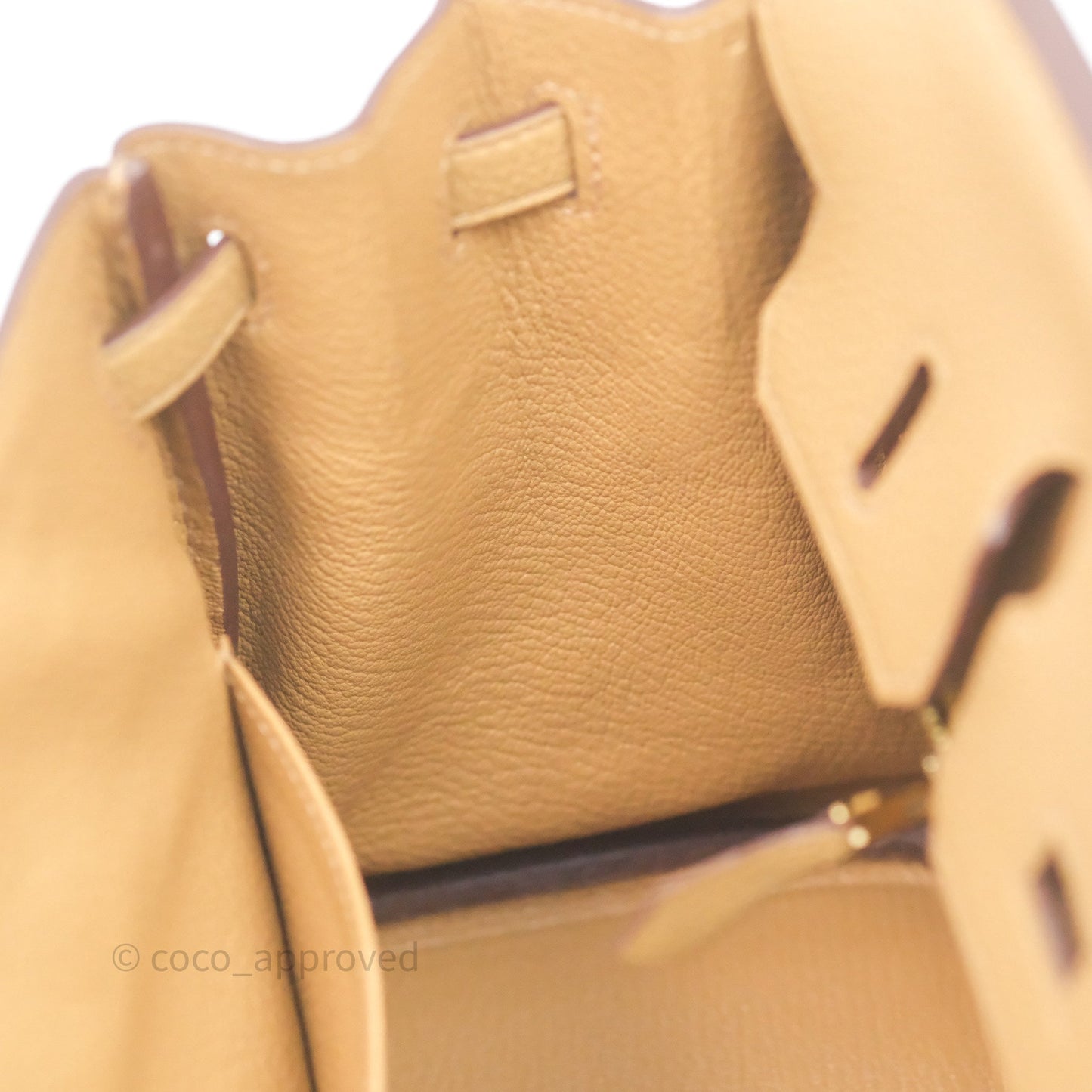 Hermès Birkin 25 Retourne Biscuit 4B Togo Gold Hardware