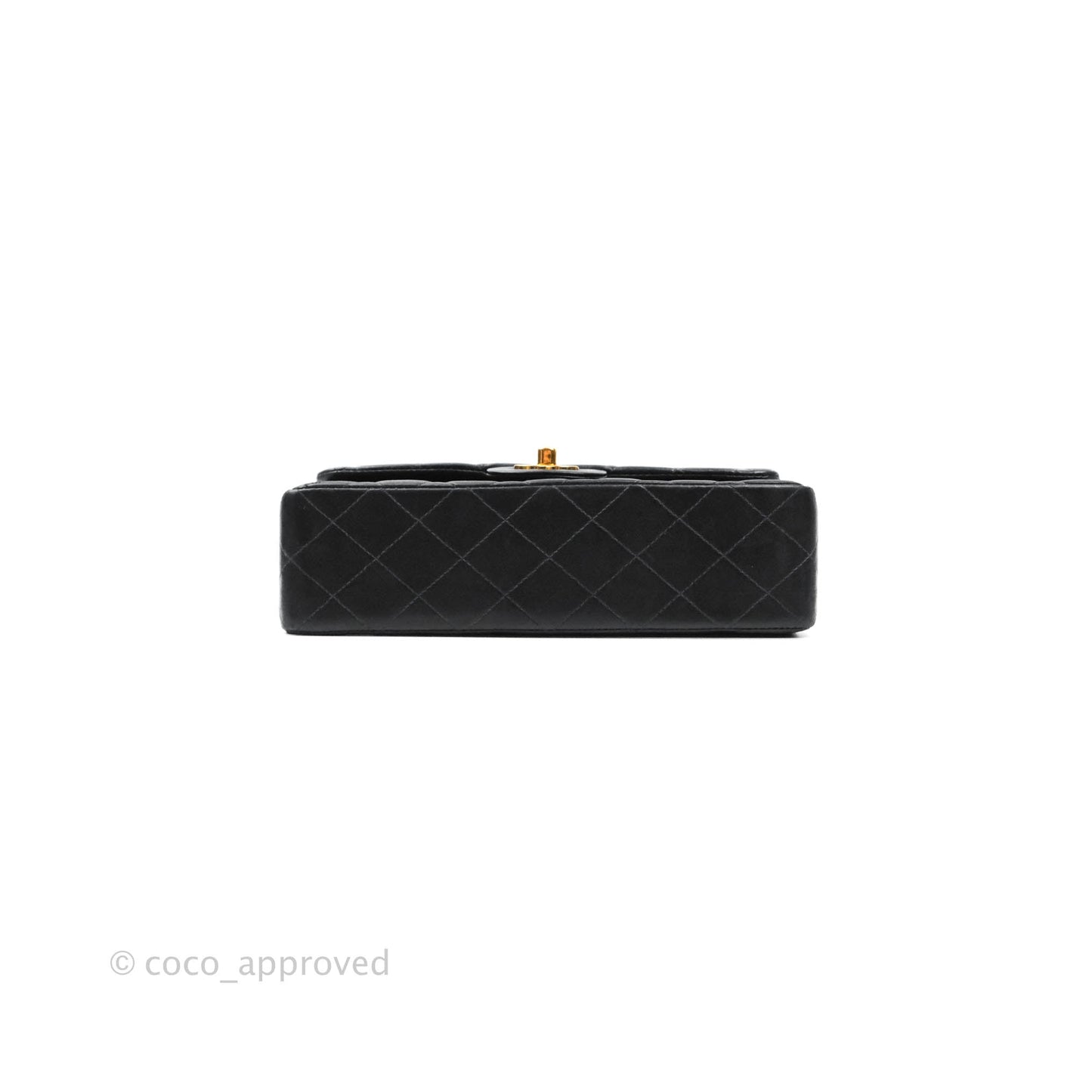 Chanel Classic Vintage Small S/M Flap Black Lambskin 24K Gold Hardware