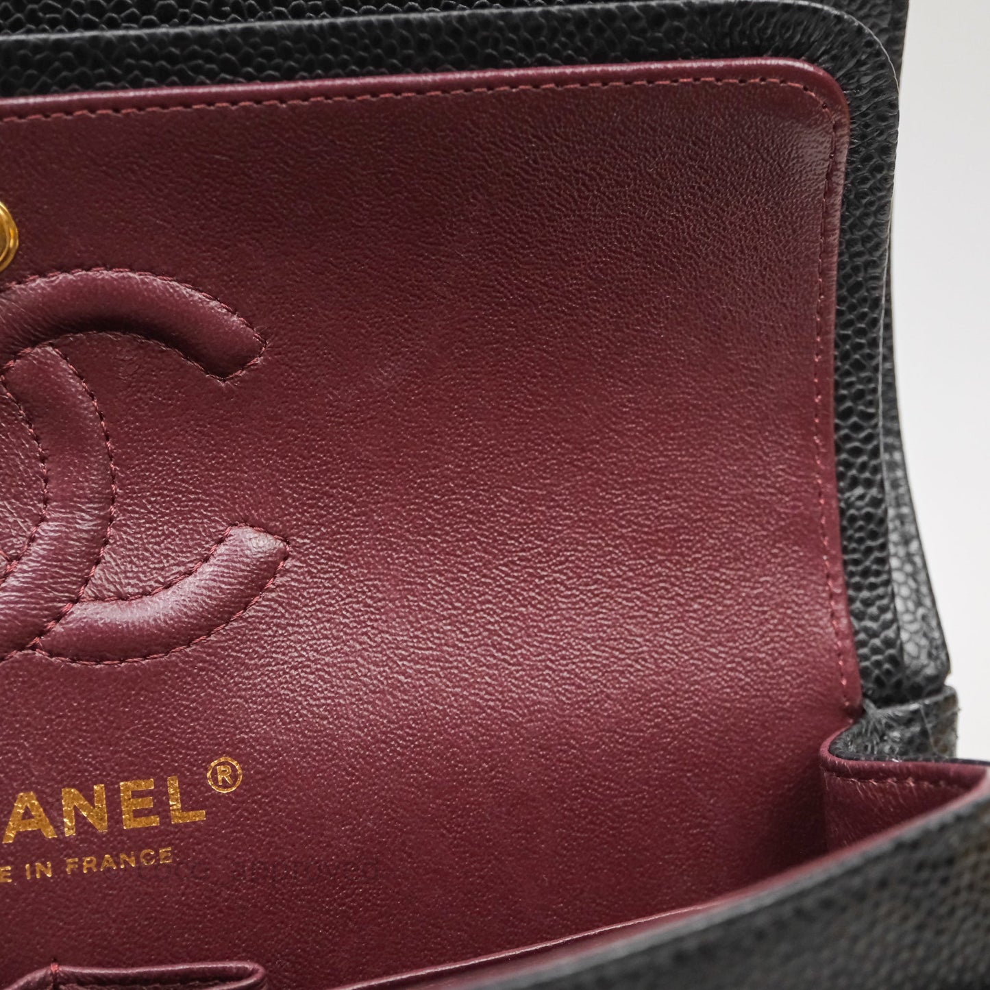 Chanel Small Classic Flap Quilted Black Caviar Gold Hardware
