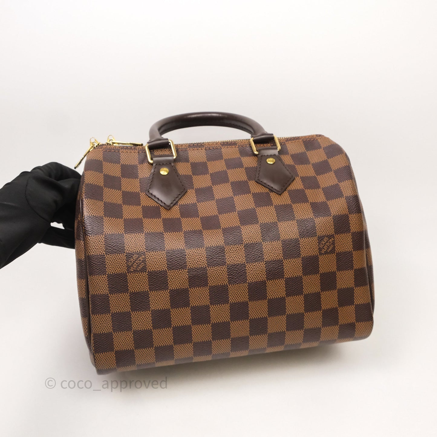 Louis Vuitton Speedy 25 Damier Canvas Gold Hardware