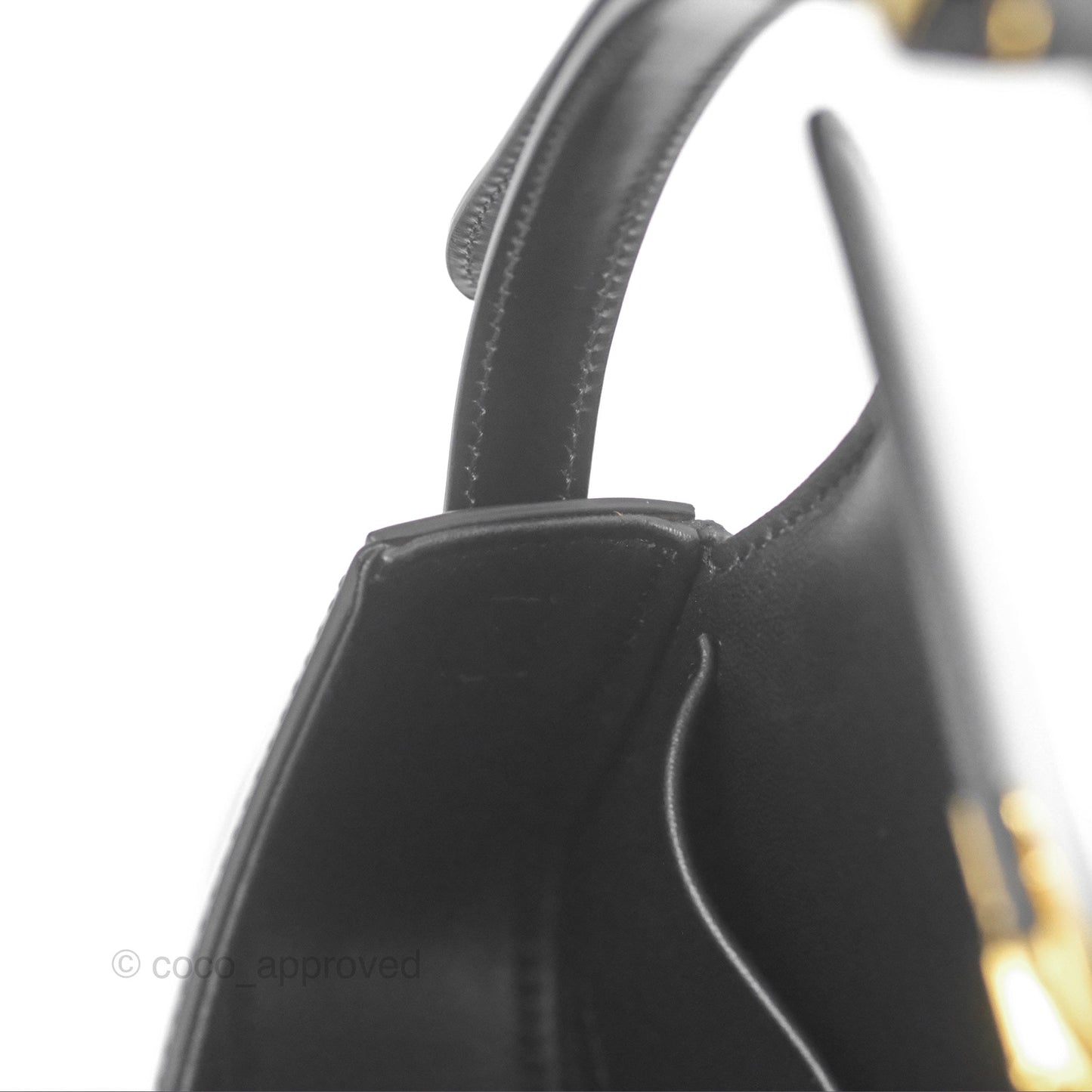 Celine Triomphe Shoulder Bag Black Calfskin