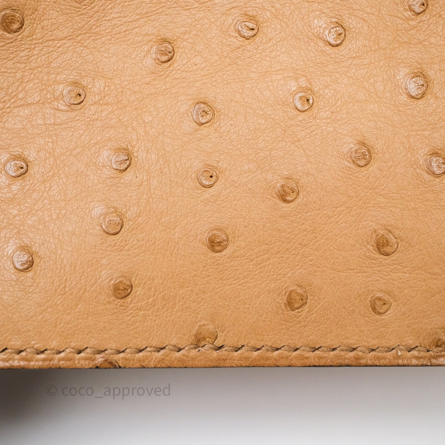 Hermès Roulis Mini 18 Chai 0M Ostich Gold Hardware