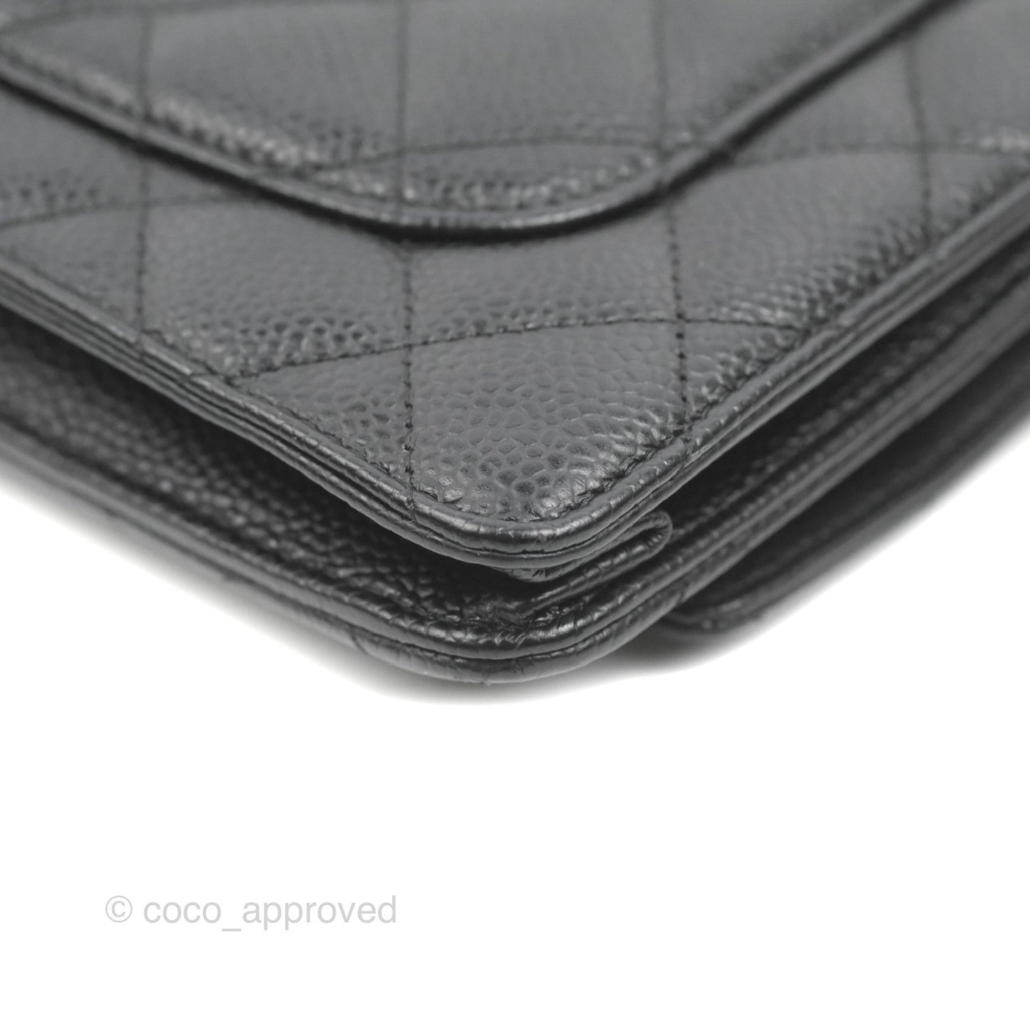 Chanel Quilted Classic WOC Black Caviar Gold Hardware
