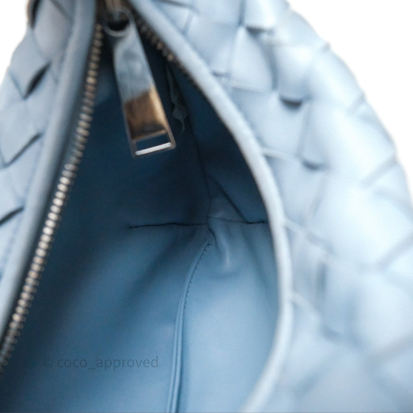 Bottega Veneta Mini Jodie Bag Intrecciato In Ice Lambskin Silver Hardware⁣⁣