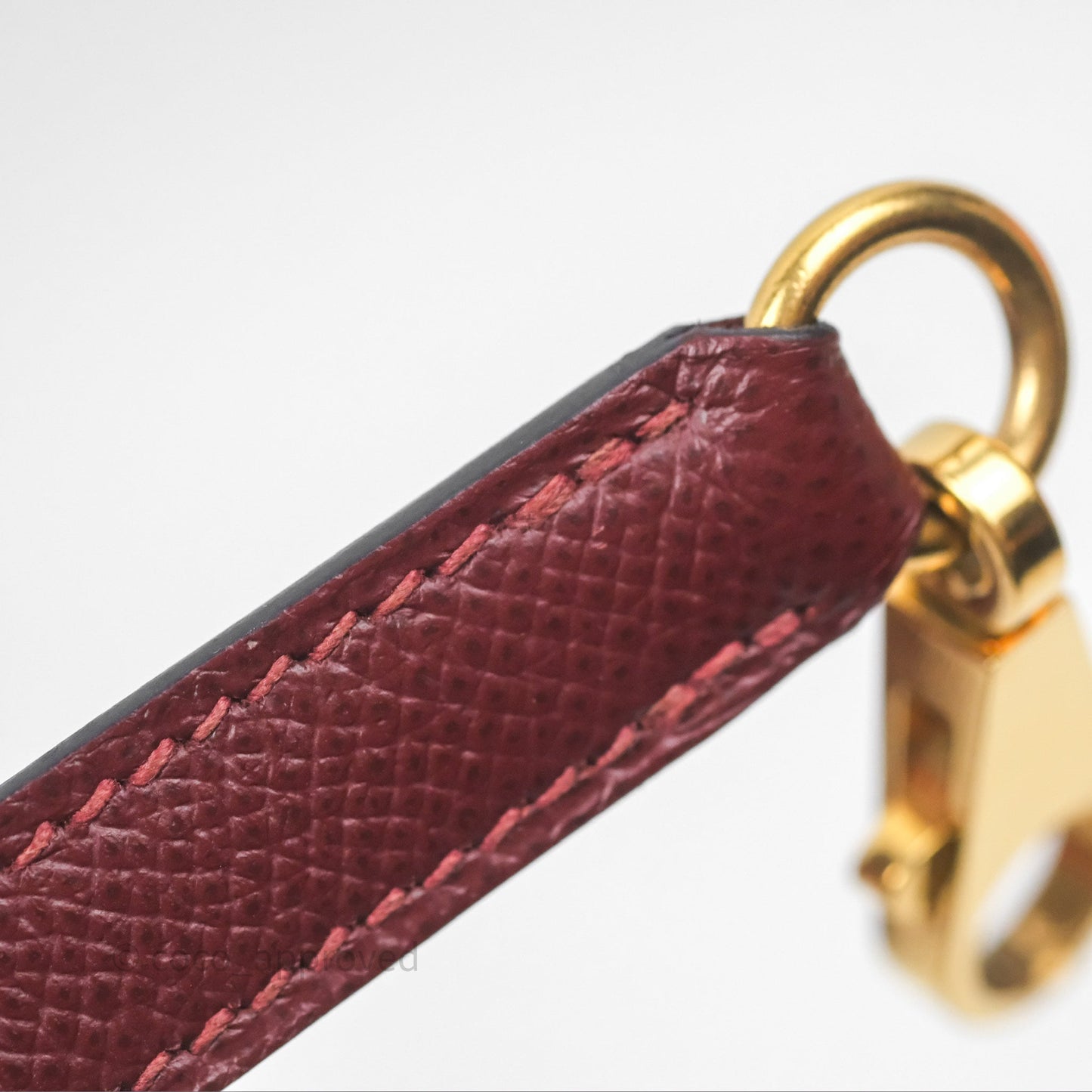 Hermès Sellier Kelly 25 Rouge H Epsom Gold Hardware