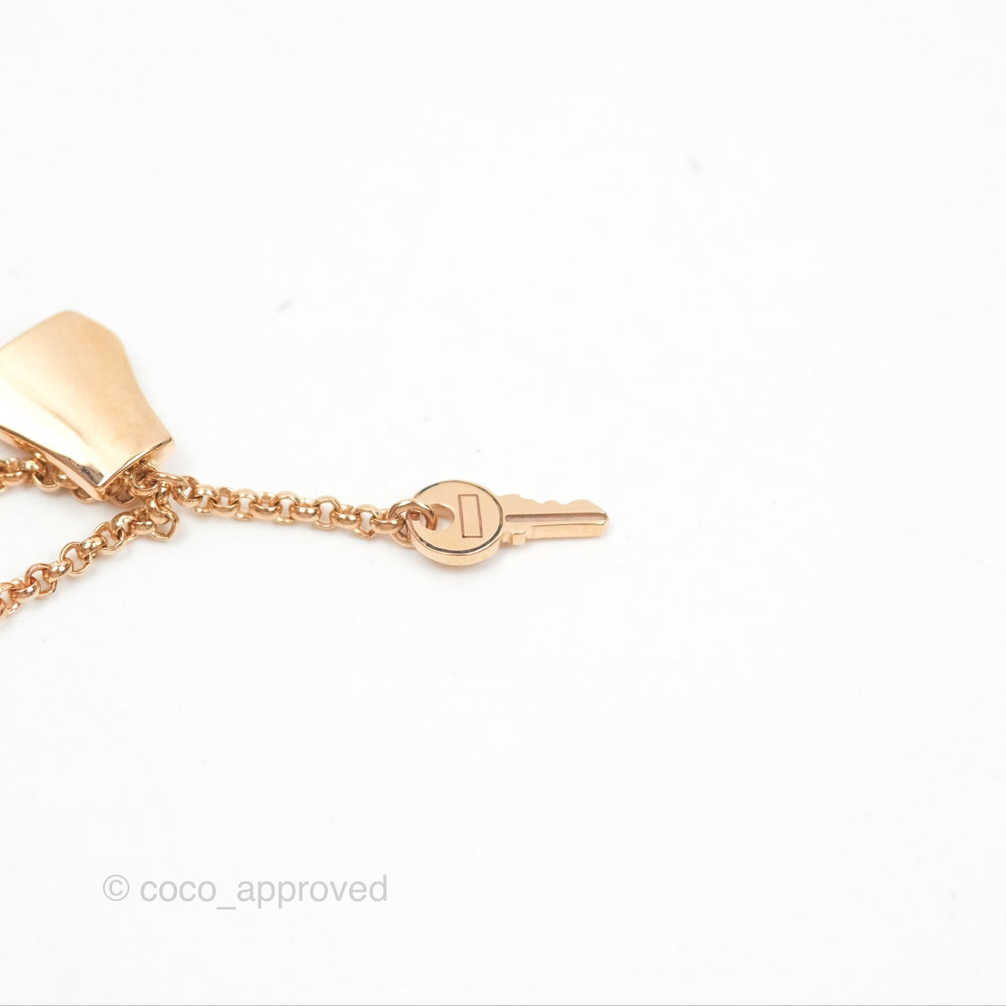 Hermès Kelly Clochette Bracelet Rose Gold