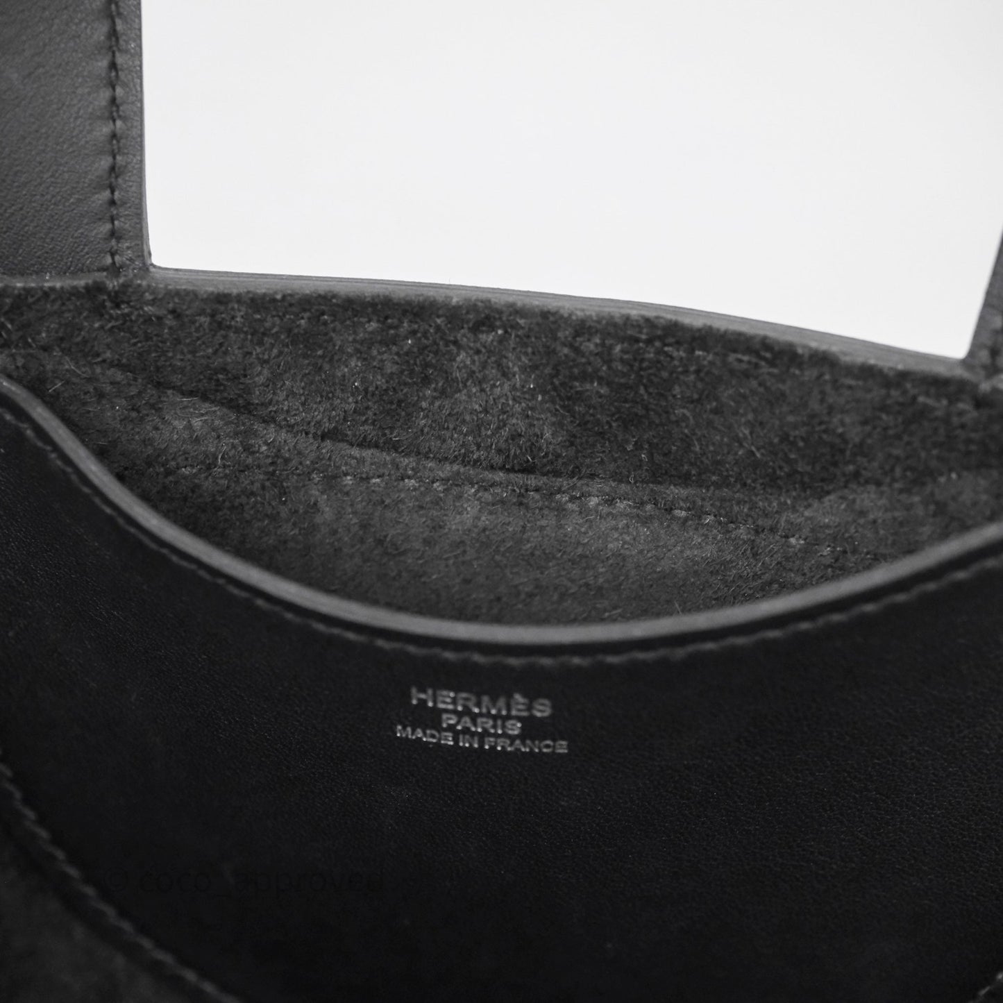 Hermes In-The-Loop 18 Black Noir 89 Clemence Palladium Hardware
