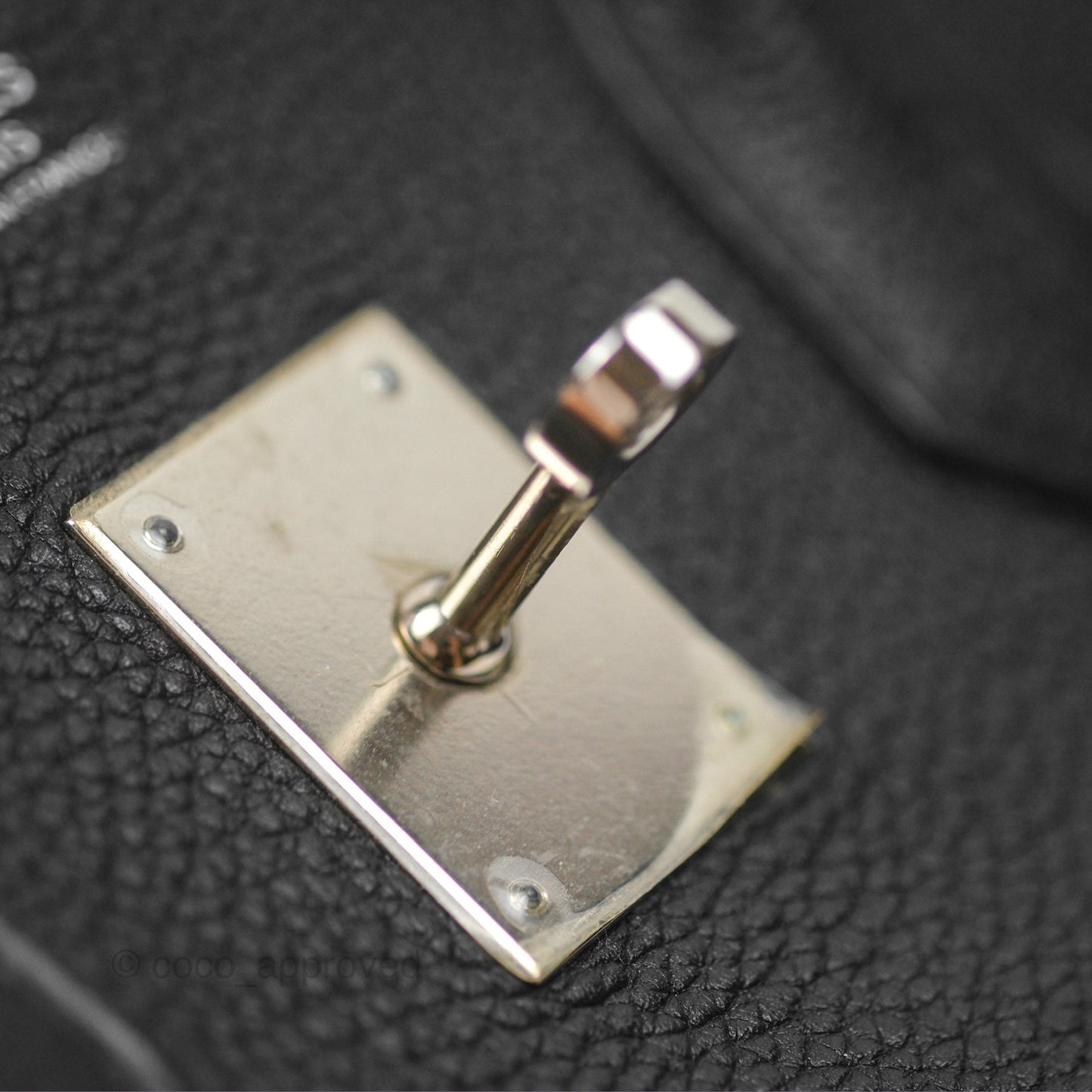 Hermès Birkin 30 Retourne Black Noir 89 Togo Palladium Hardware