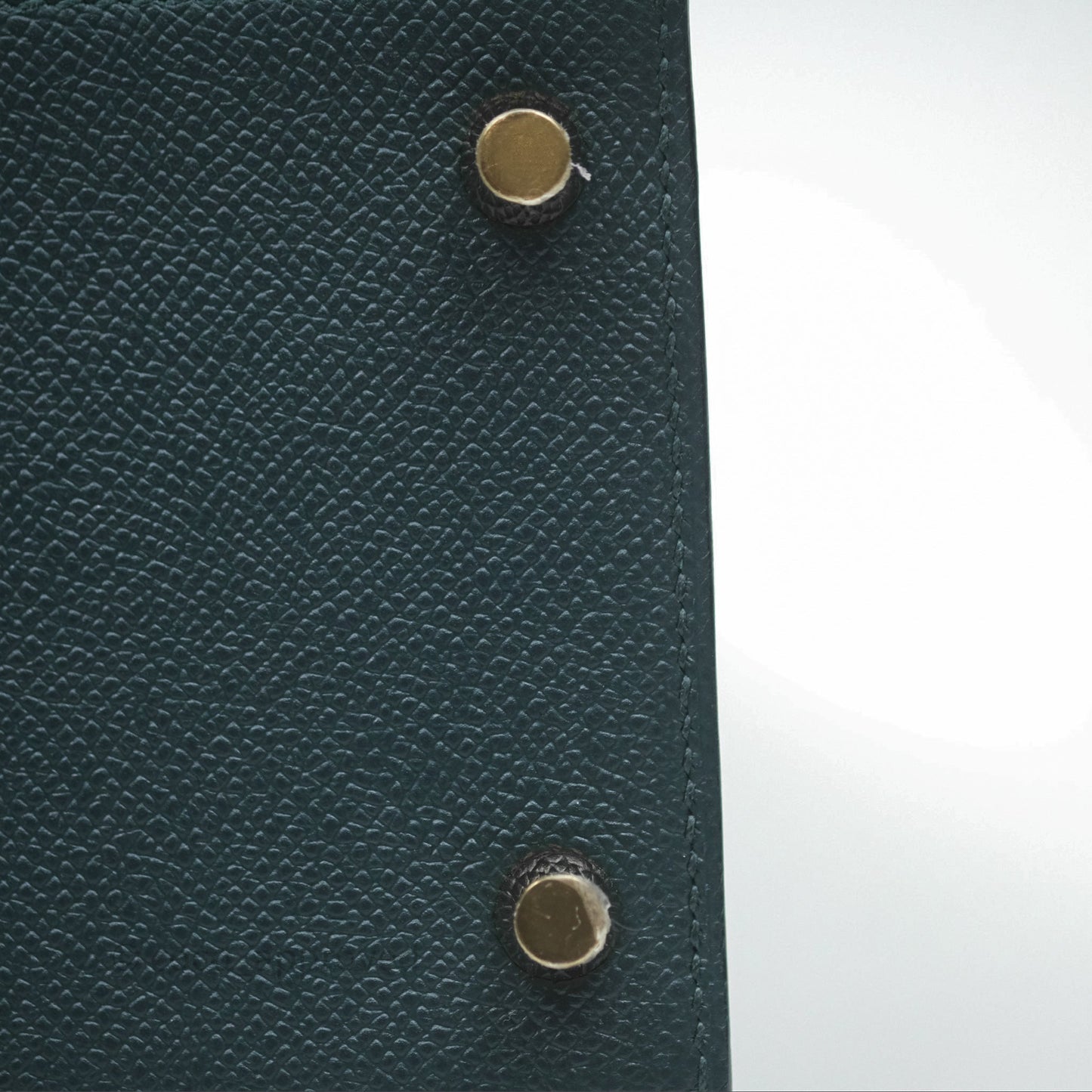 Hermès Kelly 28 Sellier Vert Cypres 6O Epsom Gold Hardware