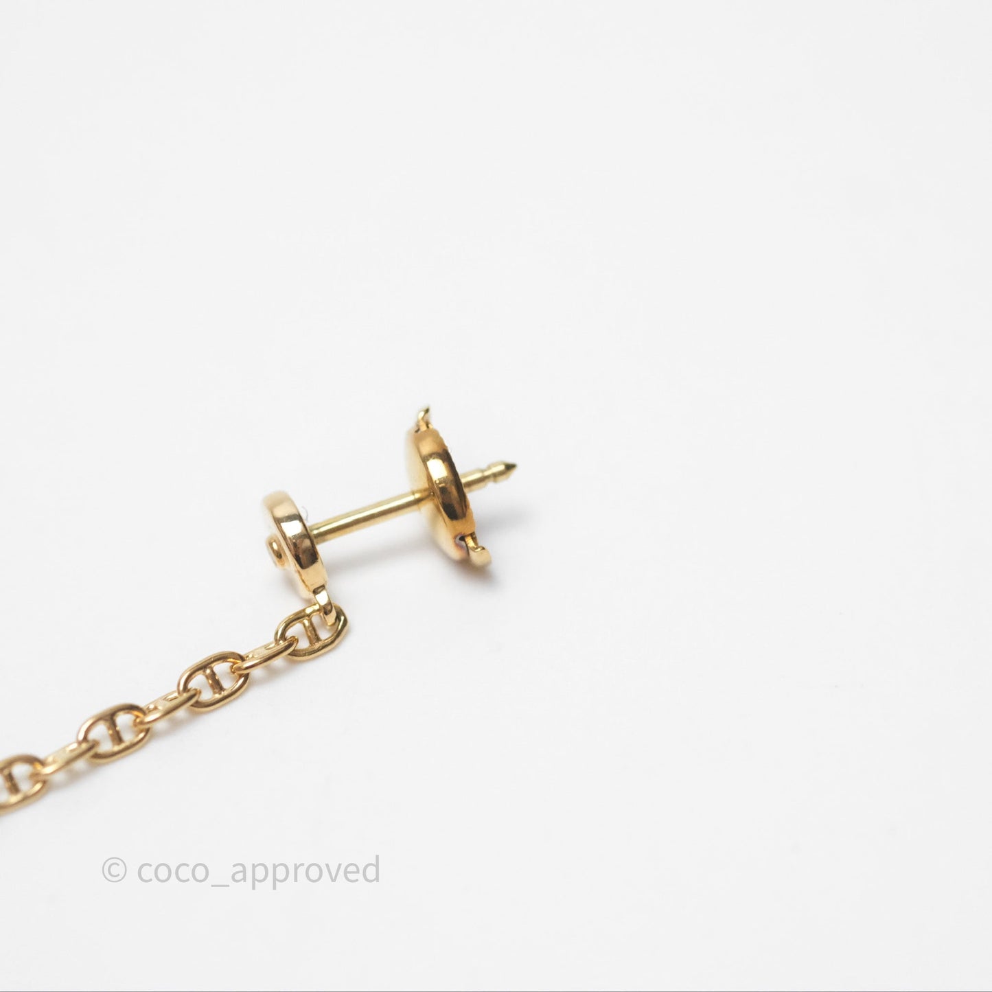 Hermès Farandole Drop Earrings 18K Rose Gold Diamond TPM