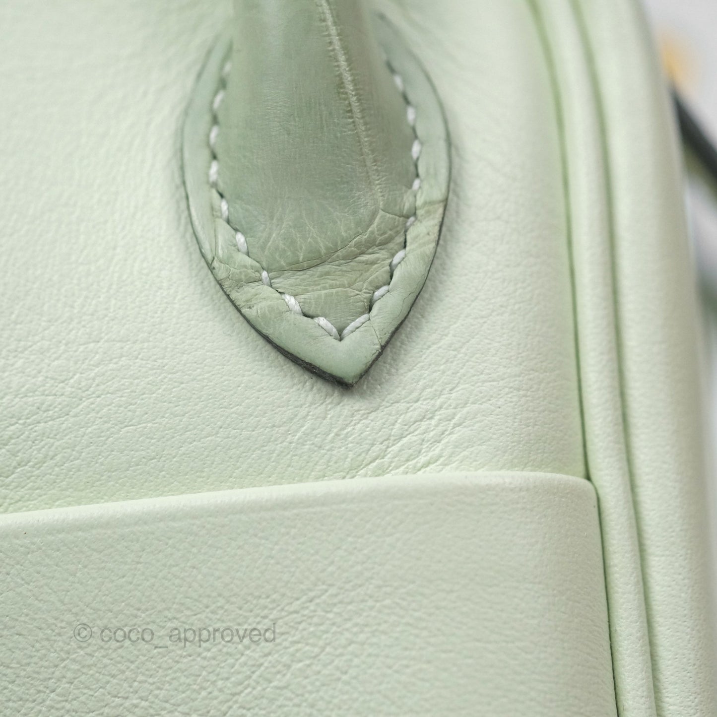 Hermès Mini Lindy Touch Vert Fizz 0S Swift Alligator Handle Gold Hardware