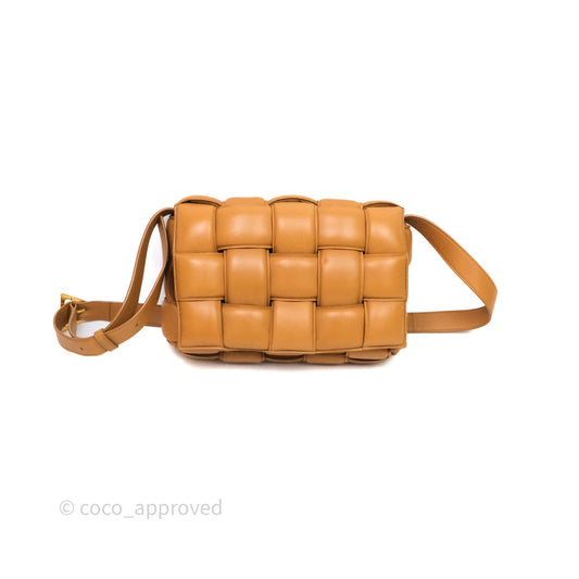 Bottega Veneta Padded Cassette Camel Lambskin