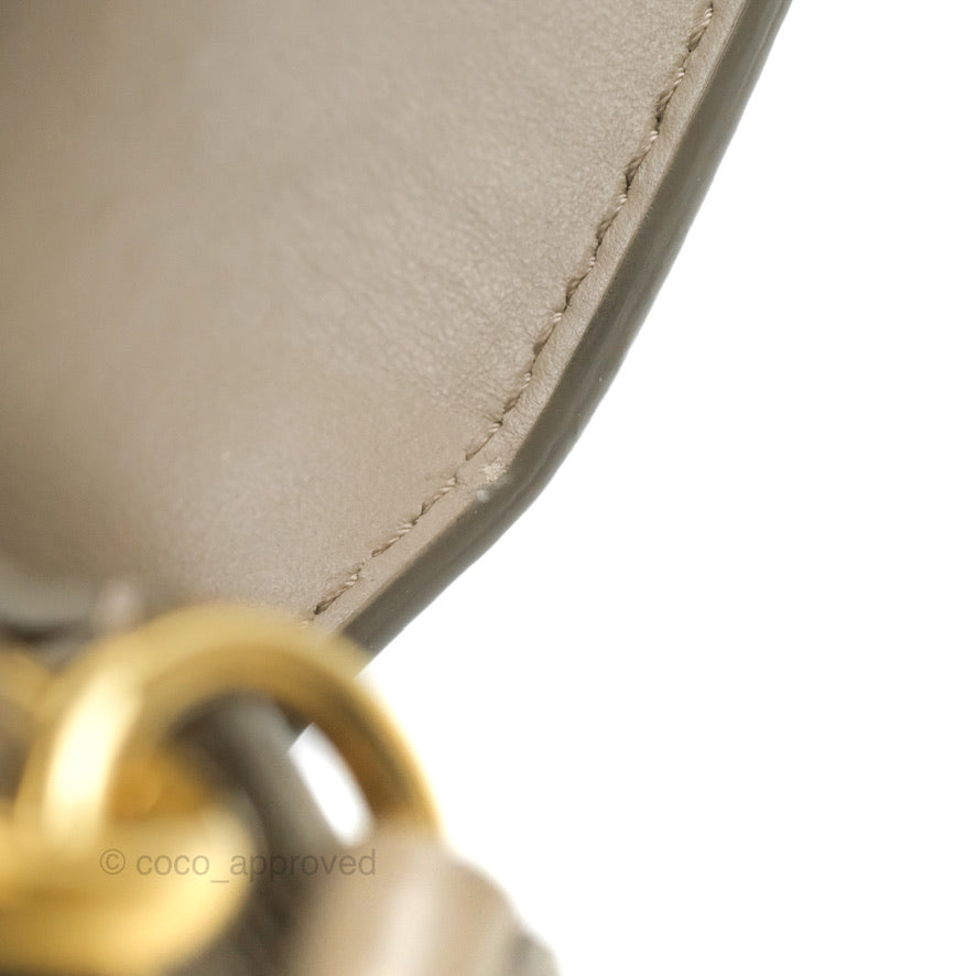 Chloé Small Tess Bag Motty Grey Grained Calfskin