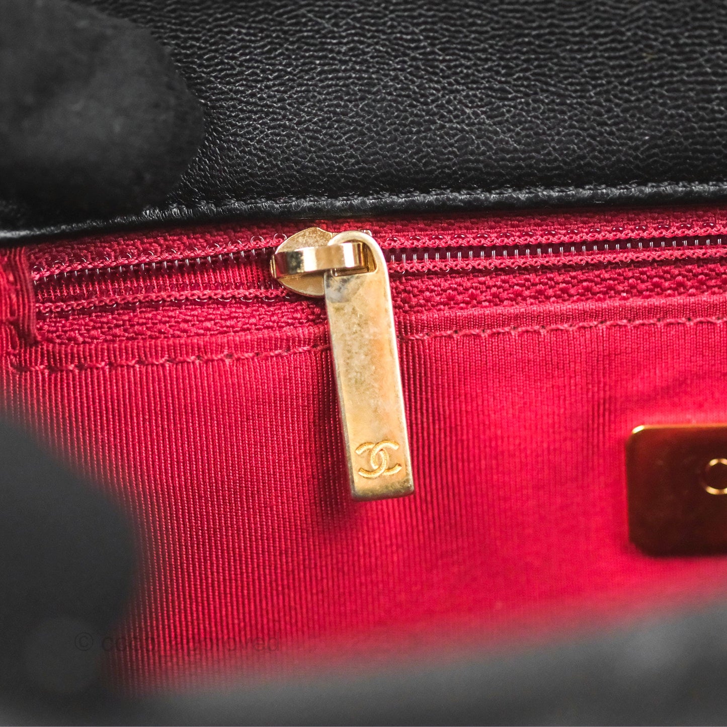 Chanel 19 Small Black Goatskin Mixed Hardware