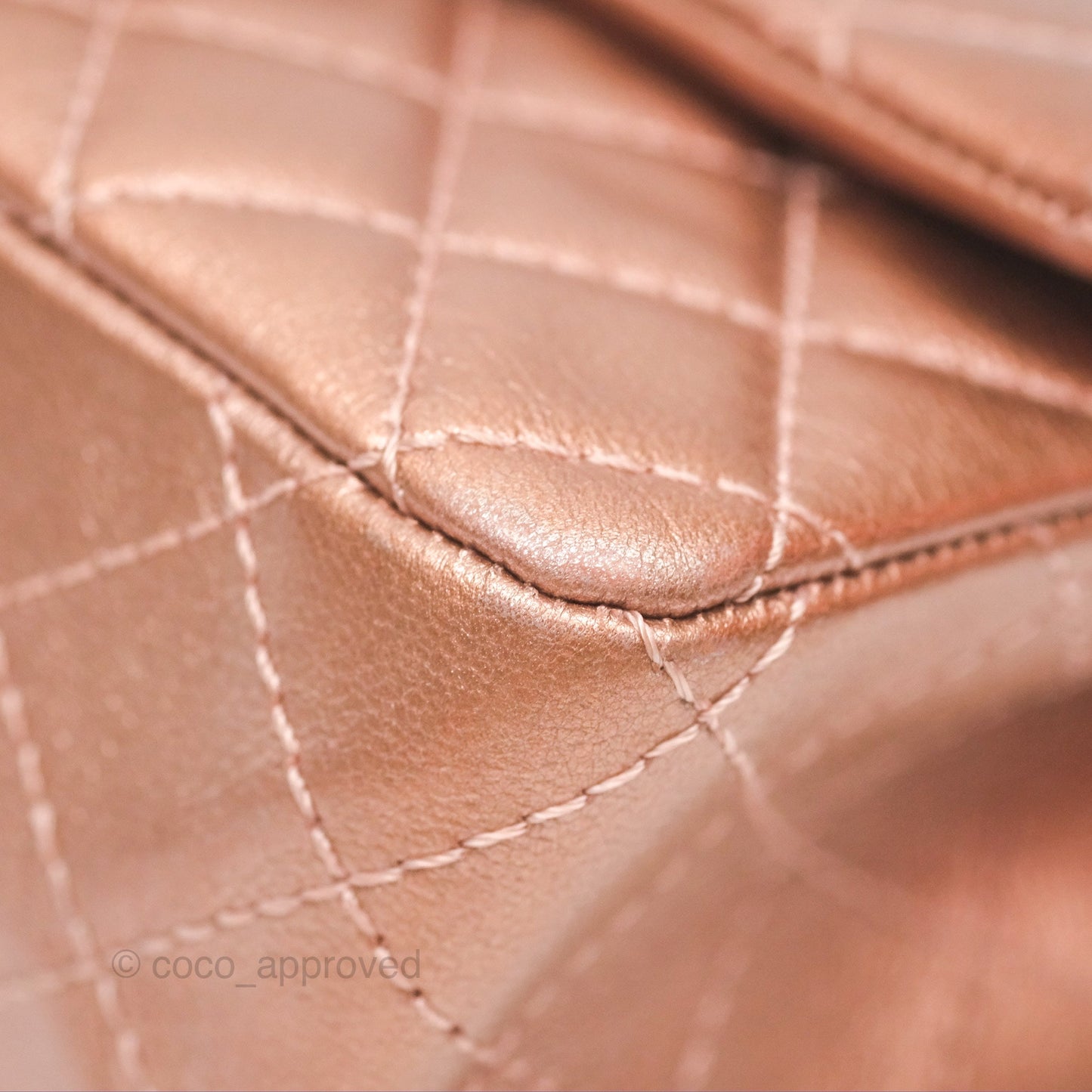 Chanel Mini Reissue 224 Copper Metallic Calfskin Rose Gold