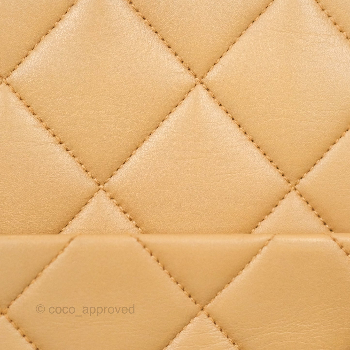 Chanel Vintage Medallion CC Beige Lambskin Tote Bag Gold Hardware
