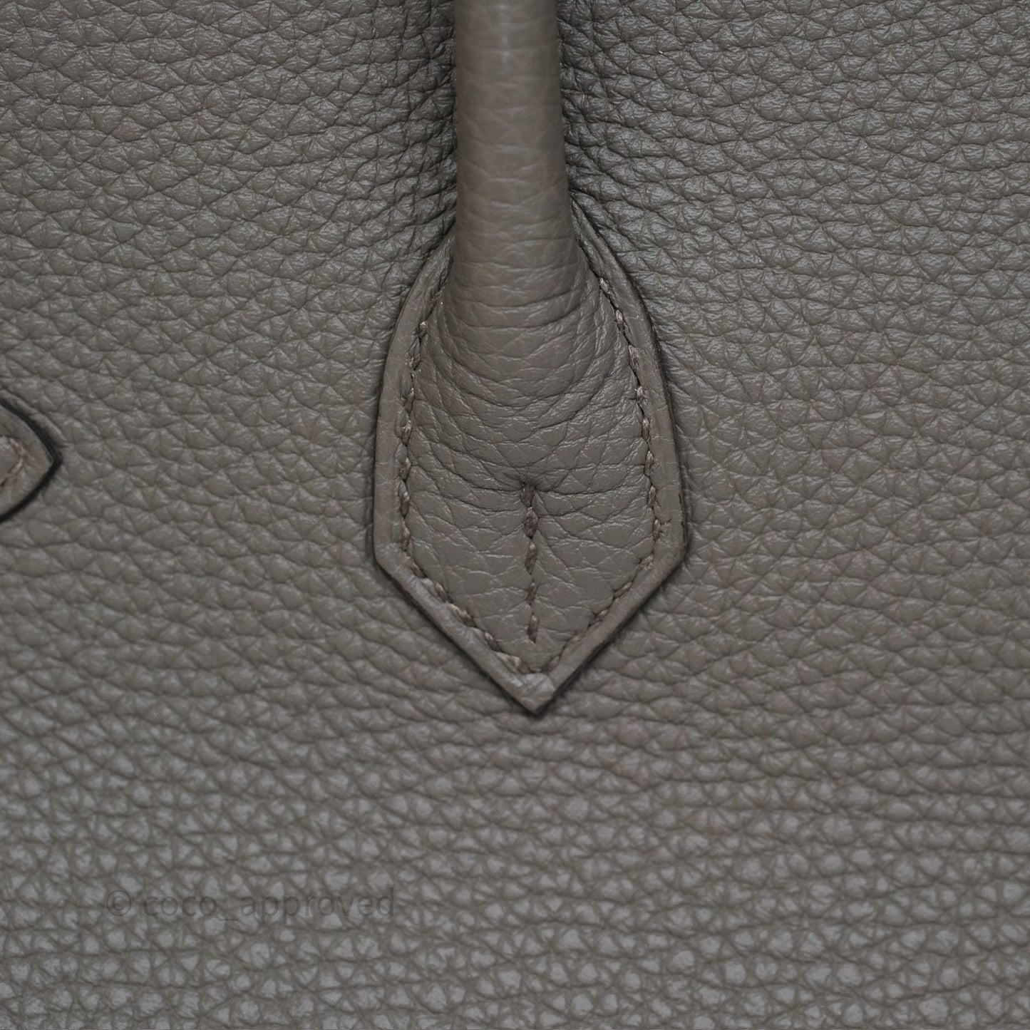 Hermès Birkin 25 Retourne Gris Etain 8F Togo Palladium Hardware