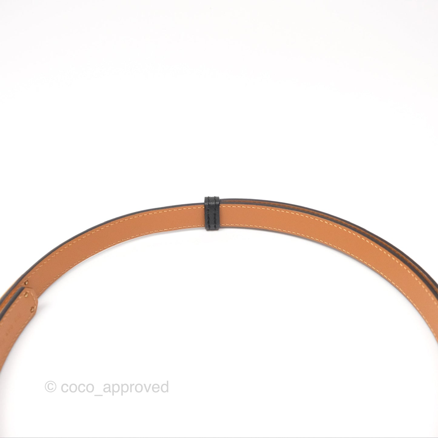 Hermès Kelly Belt Black Epsom Rose Gold Hardware