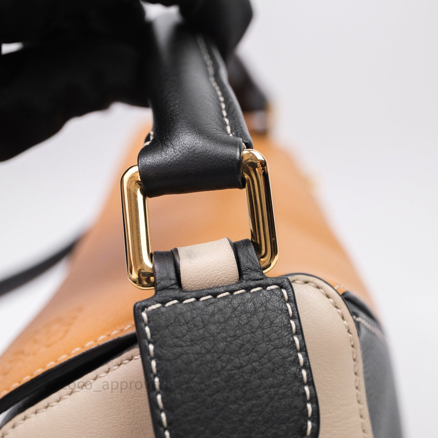 Loewe Small Puzzle Bag Amber/ Light Oat Calfskin Gold Hardware