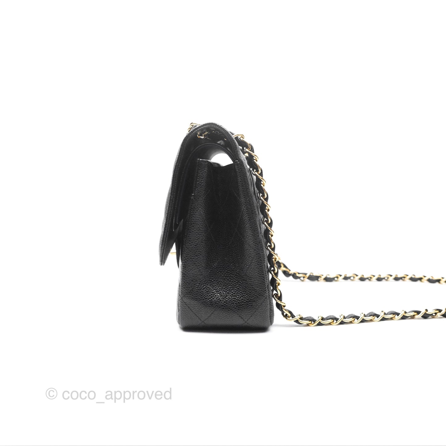 Chanel Jumbo Double Flap Black Caviar Gold Hardware⁣⁣