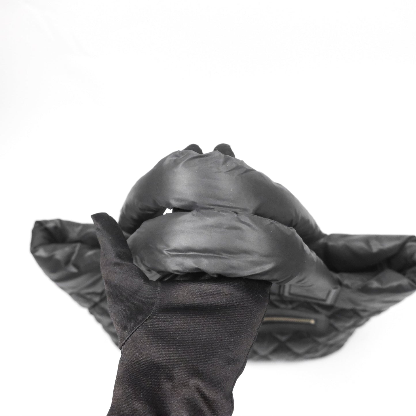 Chanel Coco Cocoon Tote Bag PM Black Nylon
