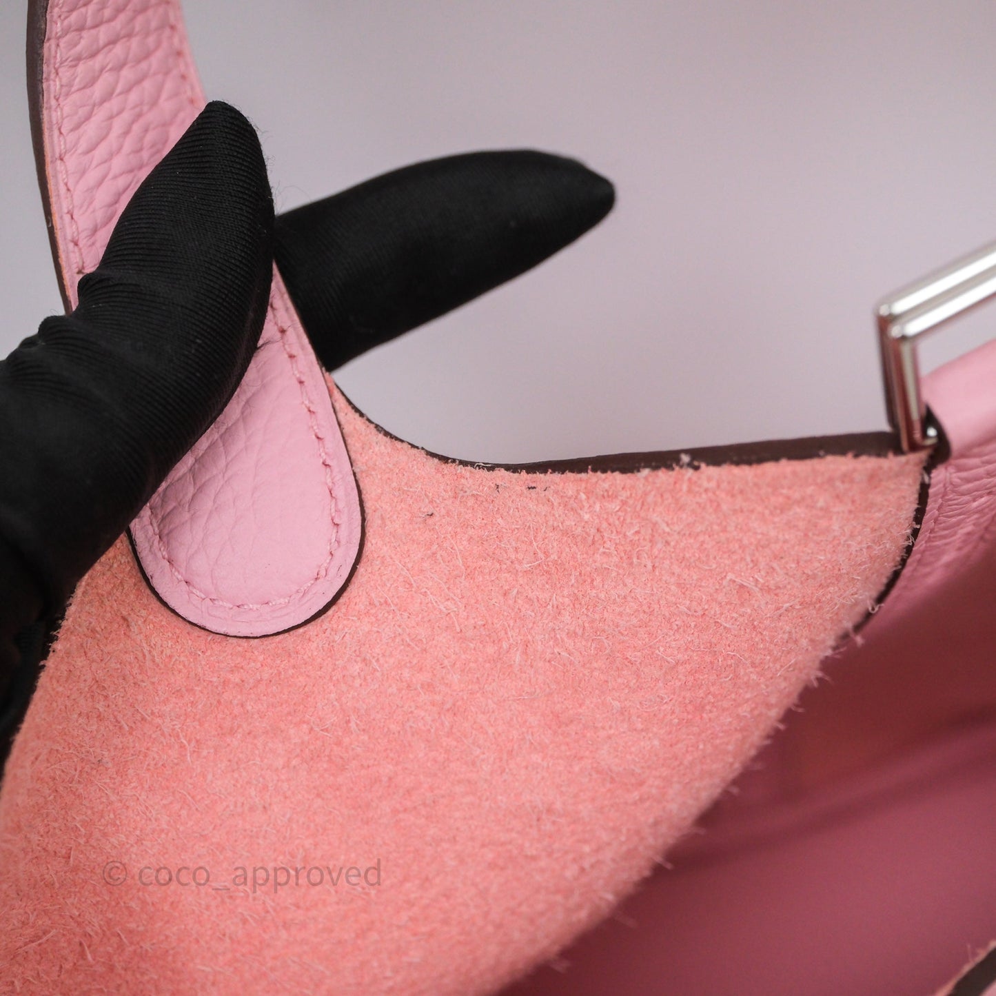 Hermès Picotin 18 Rose Sakura 3Q Clemence Palladium Hardware