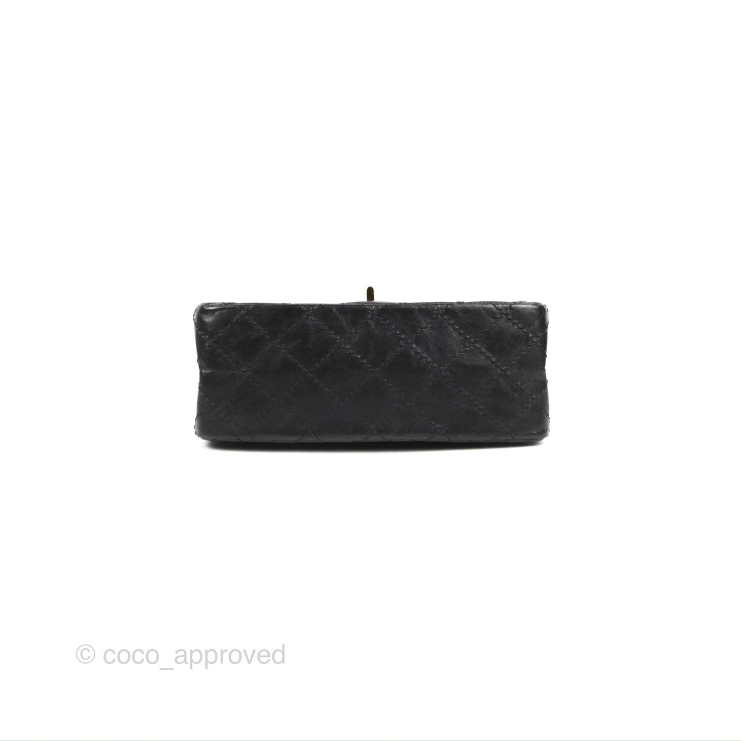 Chanel Mini Reissue 224 Black Aged Calfskin Gold Hardware