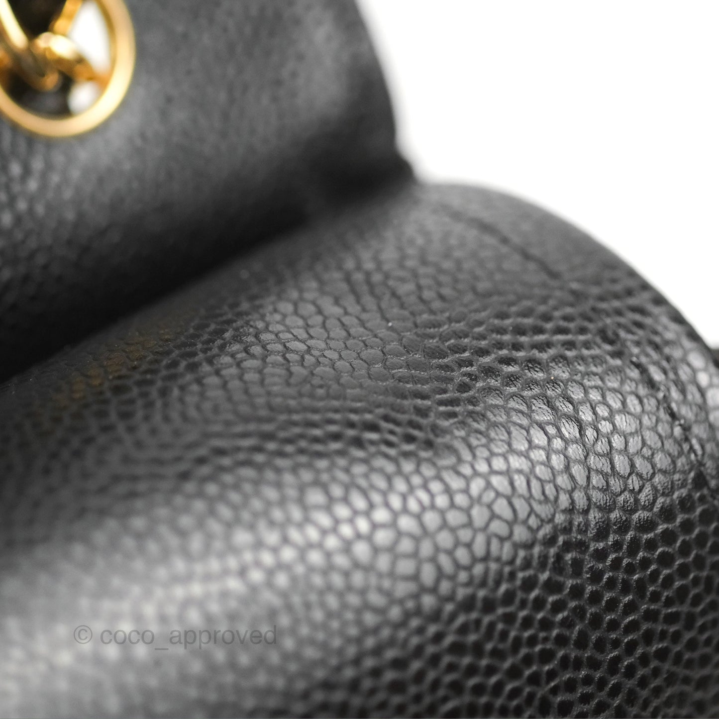 Chanel Jumbo Double Flap Black Caviar Gold Hardware⁣⁣