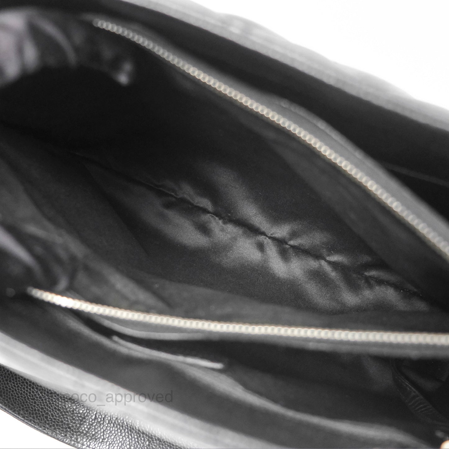 Chanel GST Black Caviar Silver Hardware