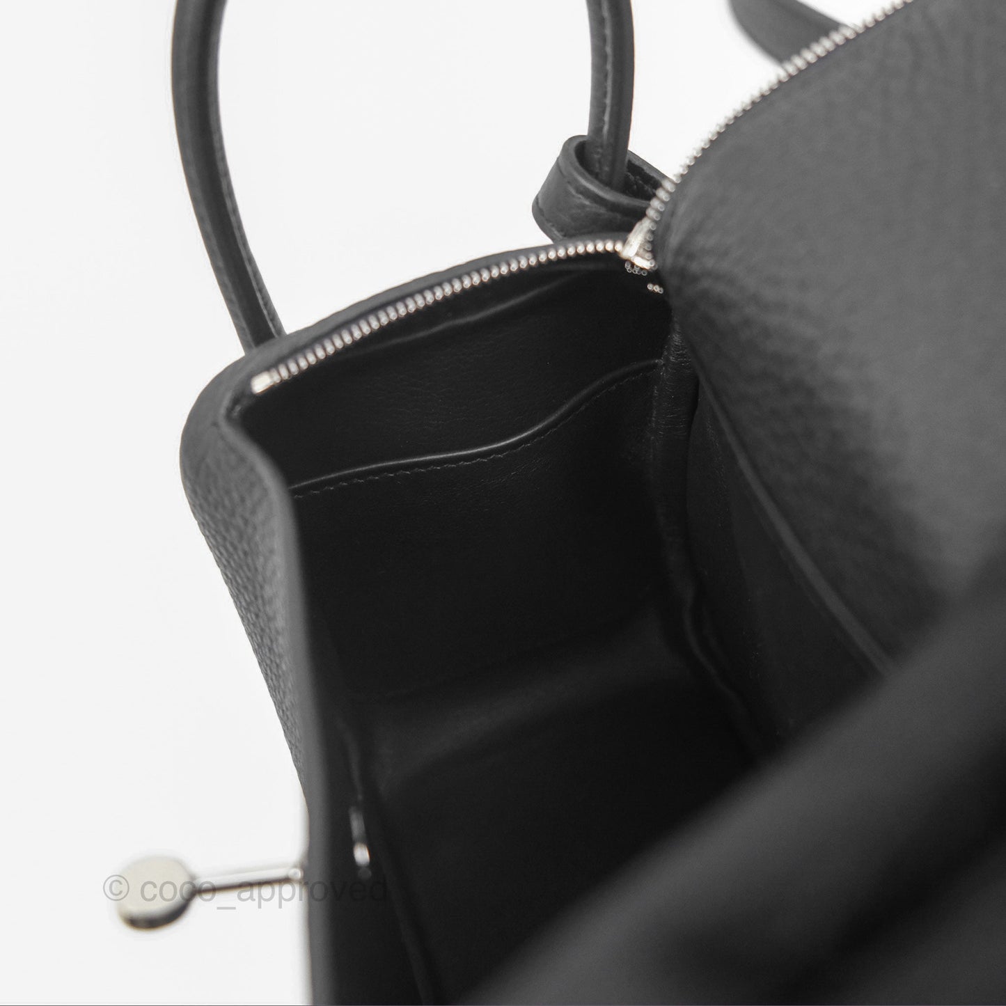 Hermès Mini Lindy 20 Noir 89 Clemence Palladium Hardware