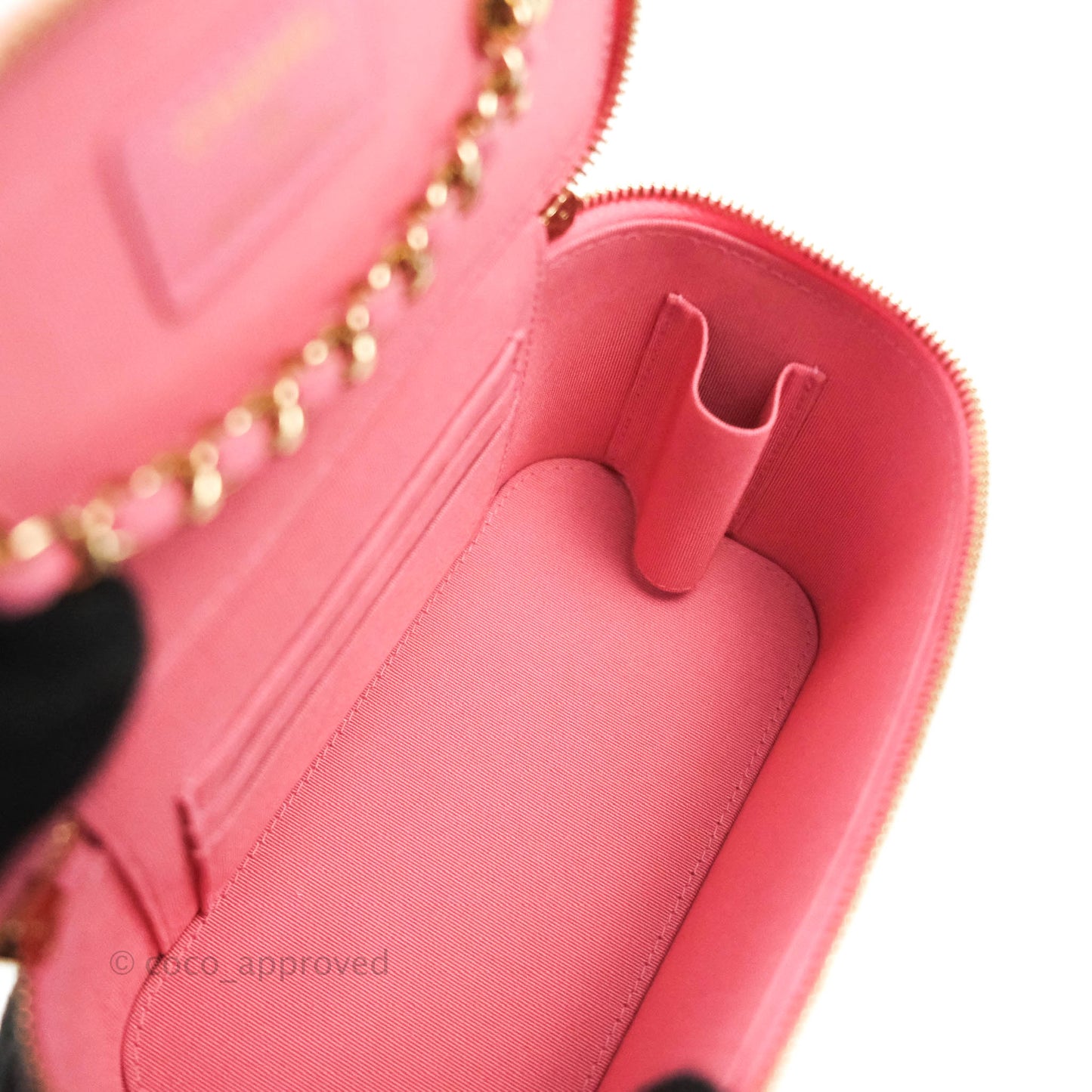 Chanel Small Trendy CC Box With Chain Pink Lambskin Gold Hardware