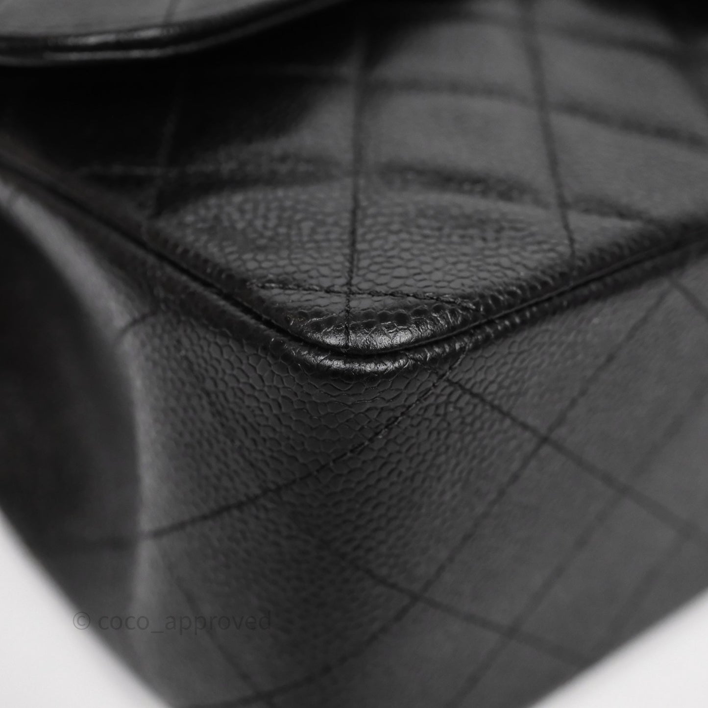 Chanel Jumbo Double Flap Black Caviar Silver Hardware⁣⁣