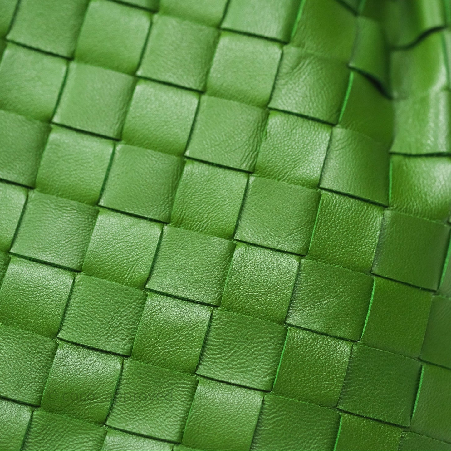 Bottega Veneta Teen Jodie Green Intrecciato Lambskin