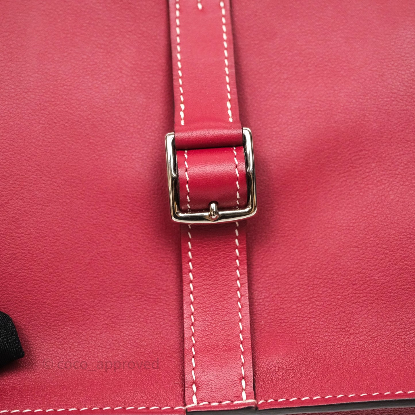 Hermès Halzan 22 Mini Rouge Grenat K1 Swift Palladium Hardware