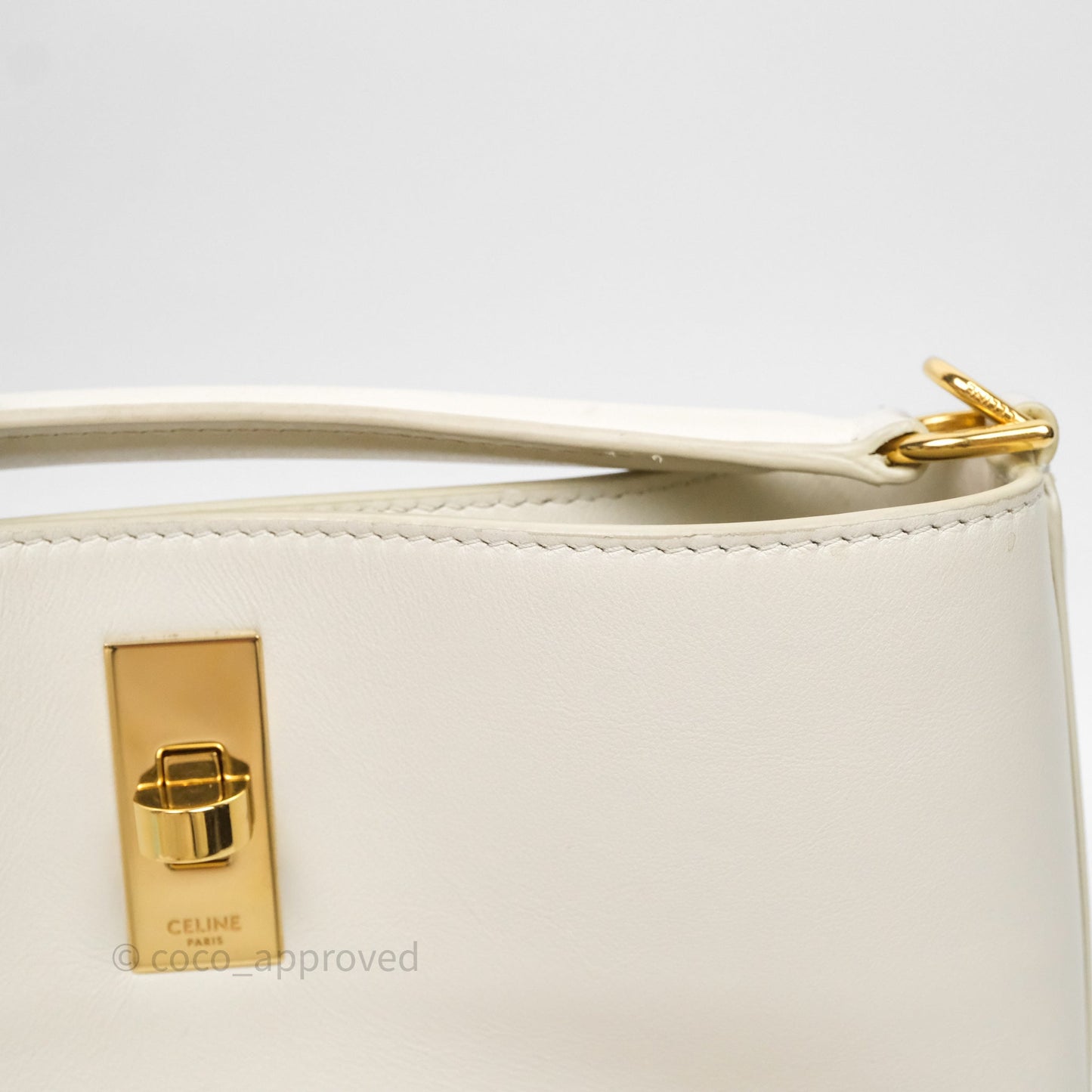Celine Teen Bucket 16 Bag Ivory White Calfskin