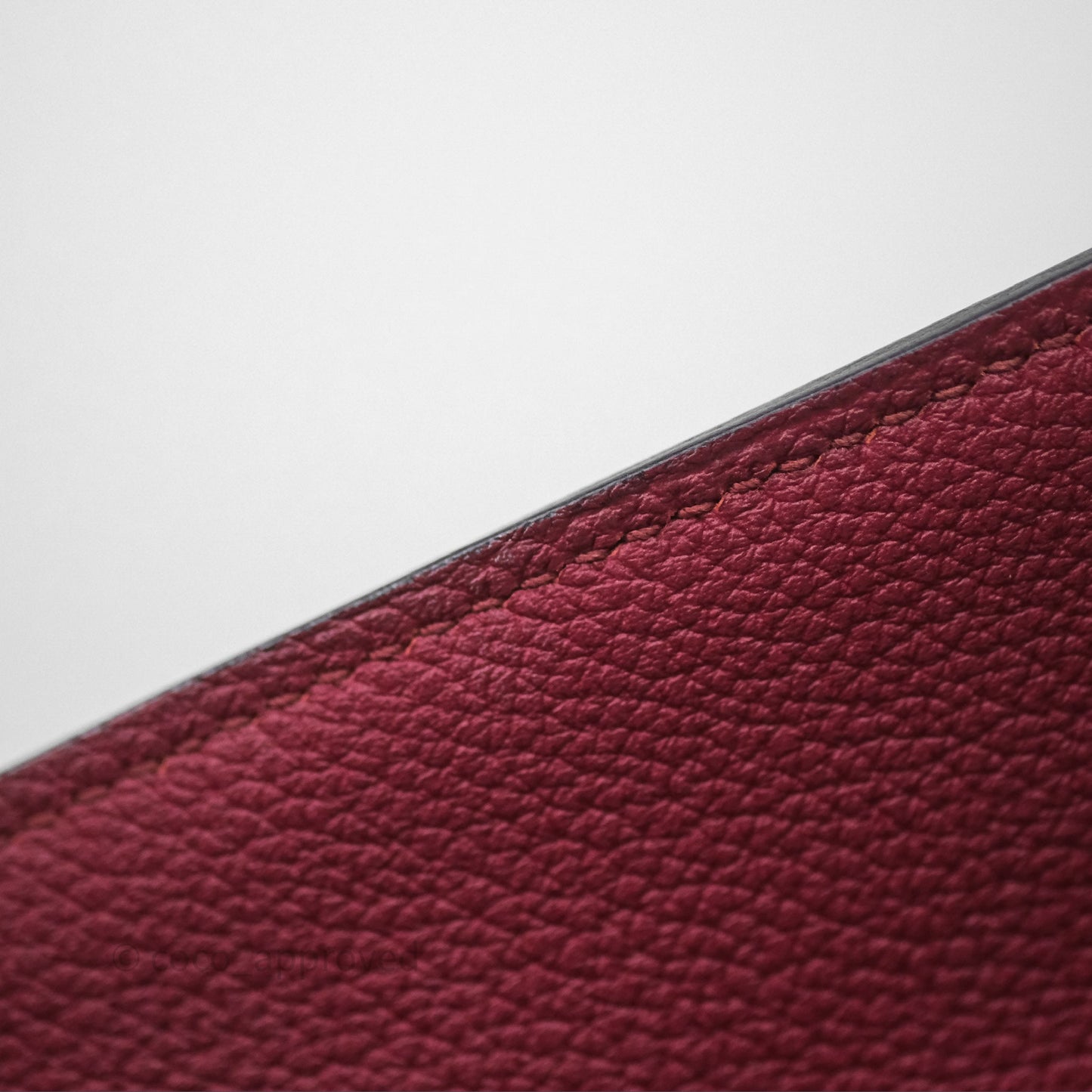 Hermès Kelly 32 Retourne Rouge Grenat K1 Togo Gold Hardware