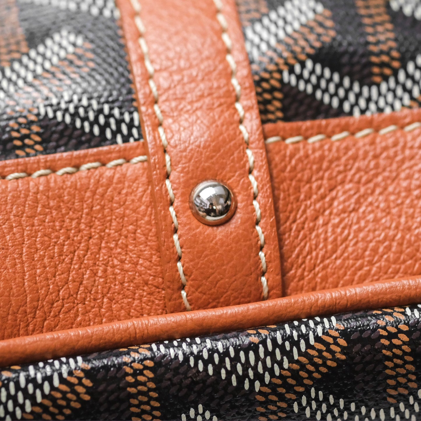 Goyard Petit Flot Bucket Bag Black & Tan Goyardine