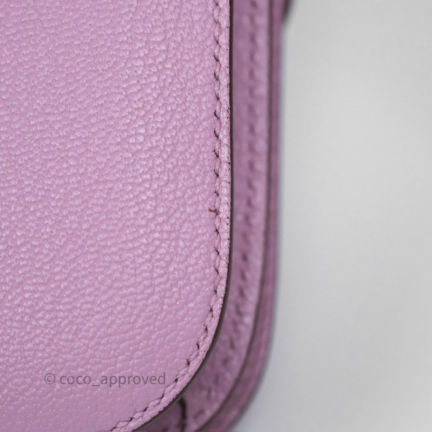Hermès Constance Mini 18cm Mauve Sylvestre X9 Chevre Mysore Palladium Hardware