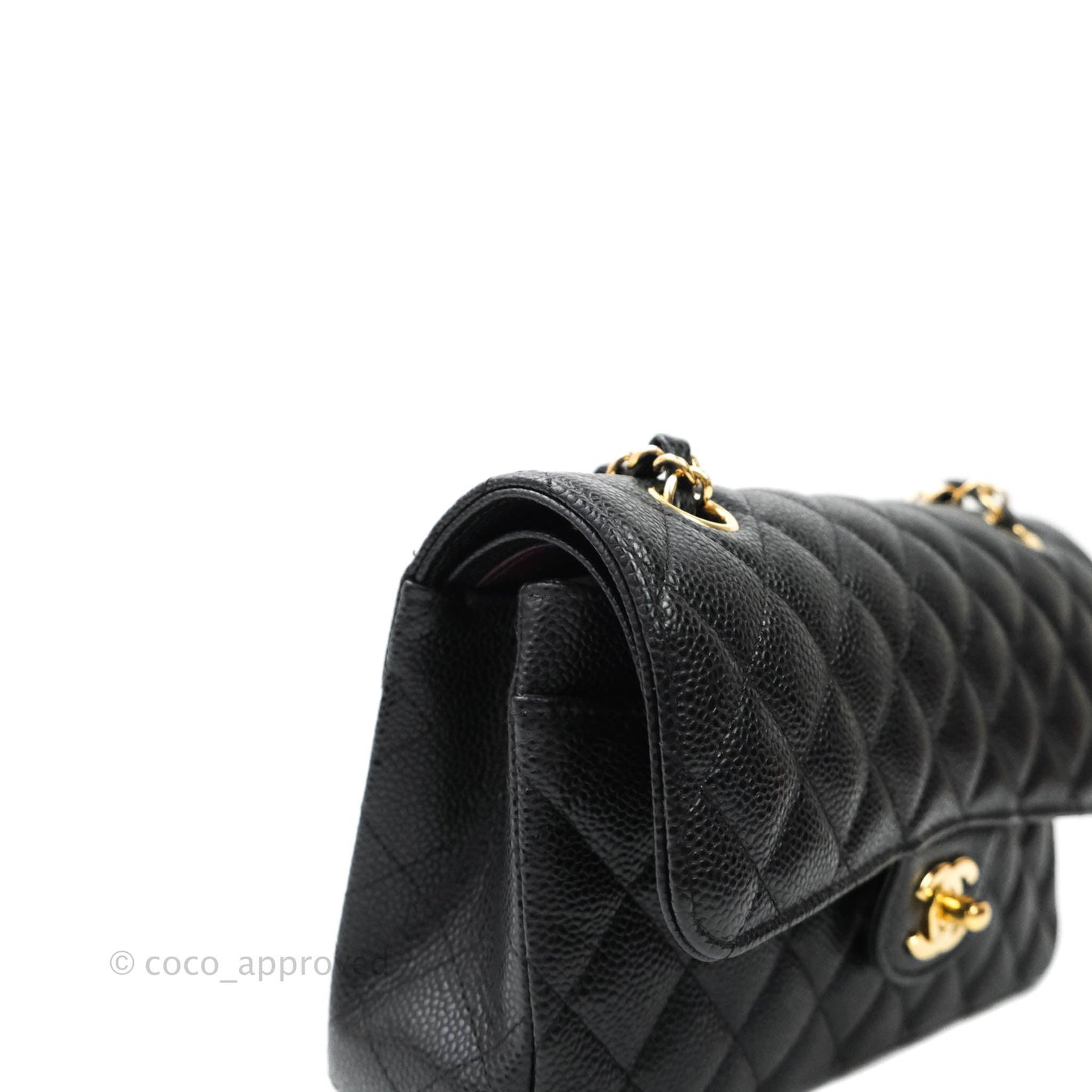Chanel Classic Small S/M Flap Black Caviar Gold Hardware