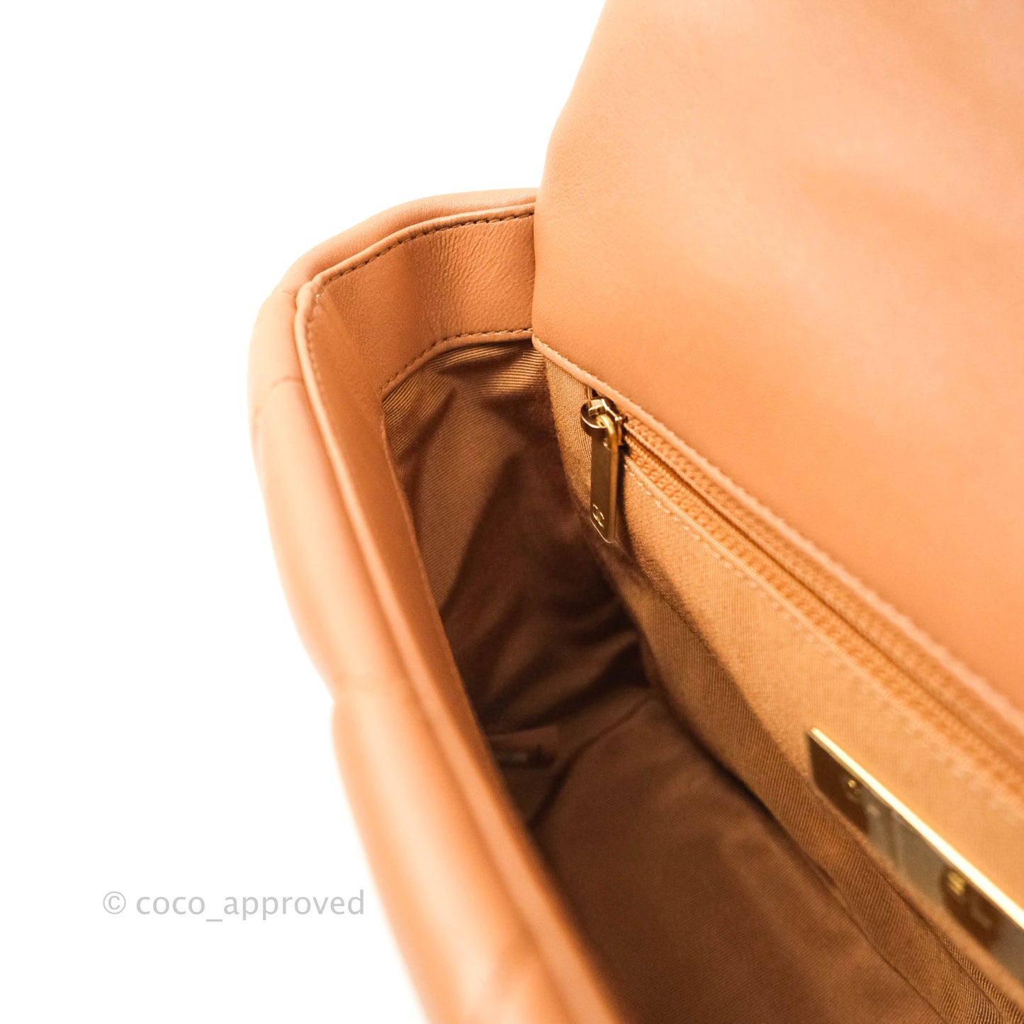 Chanel 19 Small Dark Beige Caramel Mixed Hardware 21P