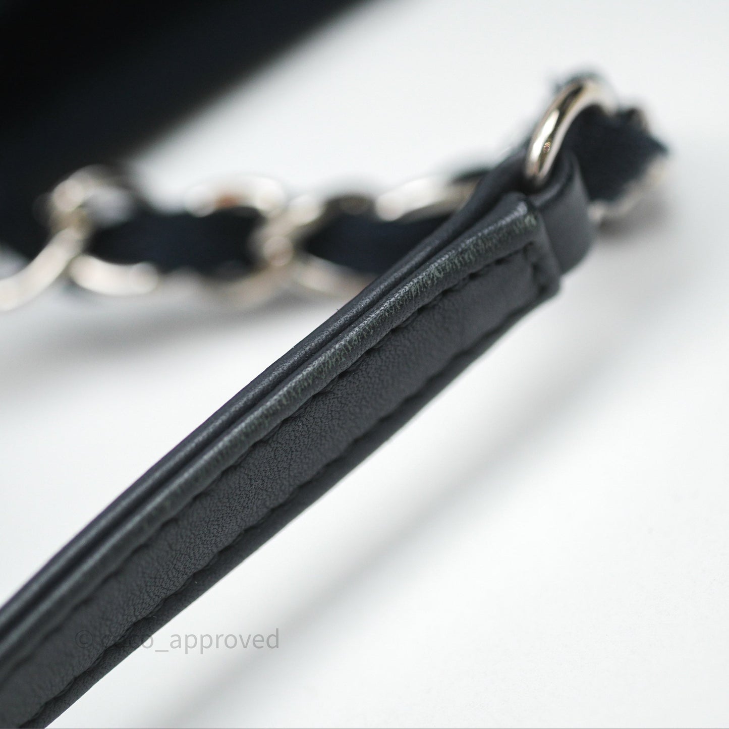 Chanel Medium Deauville Navy Canvas Silver Hardware