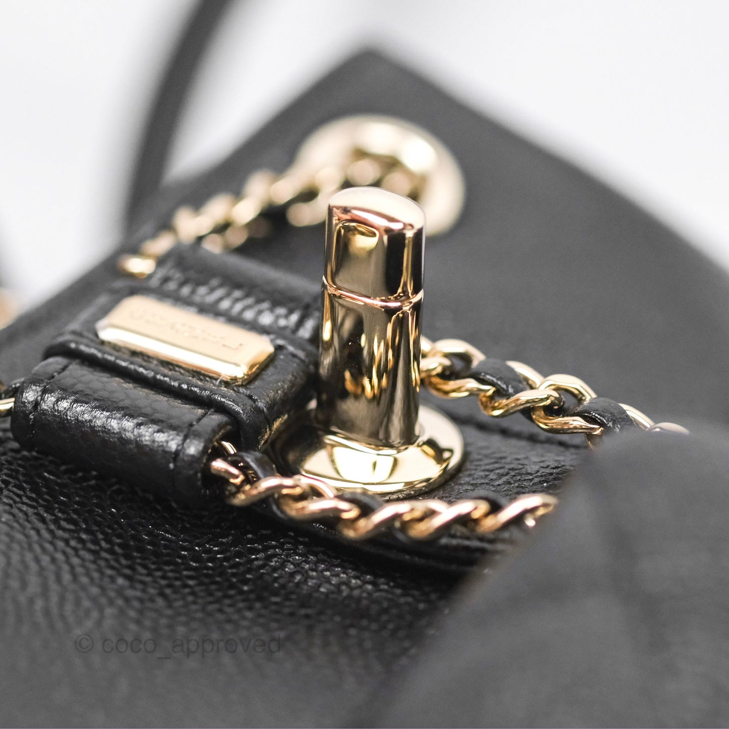 Chanel Duma Backpack Small Black Caviar Gold Hardware