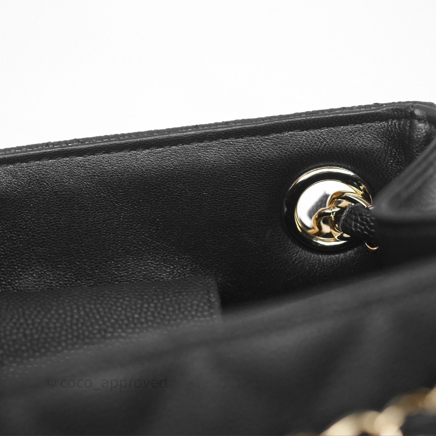 Chanel Mini Bucket Tote Black Caviar Gold Hardware 22S